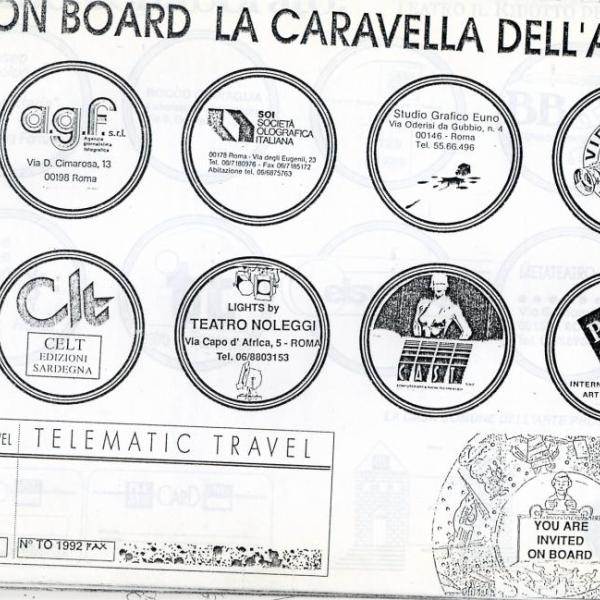 57 1990 teatro in trastevere passport on board caravella