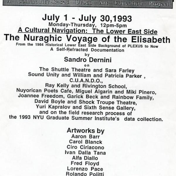 65 1993 nyu east side announcement sandro