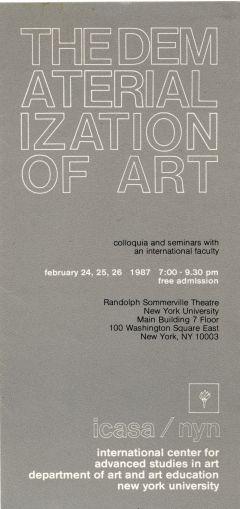 1987 andy icasa dematerialition of art 1