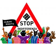logo a colori human rights